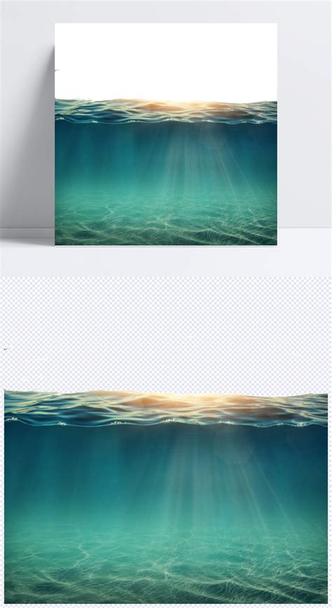 阳光下的水面设计模板素材