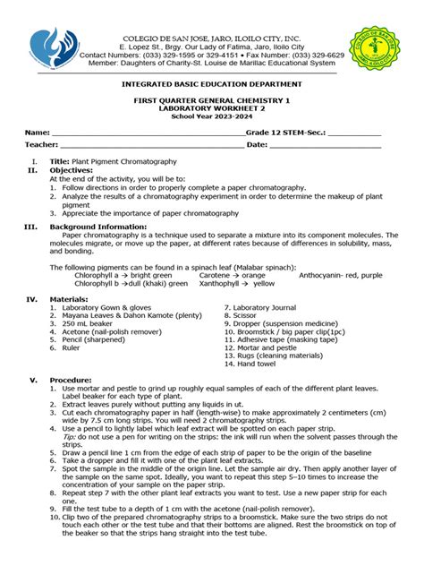 Image result for Chromatography Lab Method