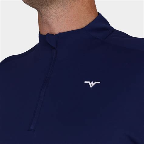 Tour Lite Golf 1/4 Zip: Navy Blue | Avalon Luxury Mens Golf Apparel