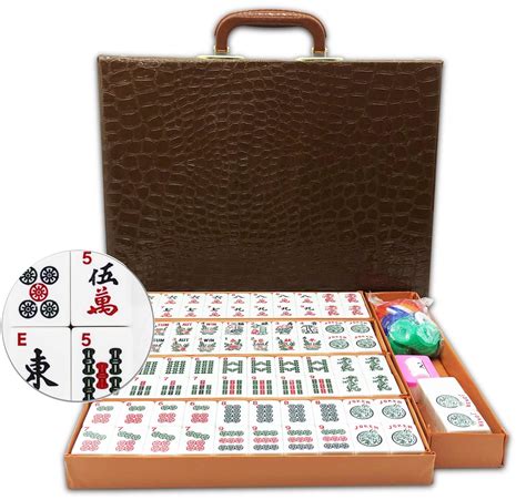 American Mahjong Game Set 166 White Engraved Tiles for Western Mah Jong, Mahjongg, Mah-Jongg ...