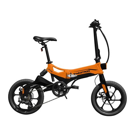 Swagtron EB-7 Elite Plus Electric Bike with 7-Speed Gear Shift ...
