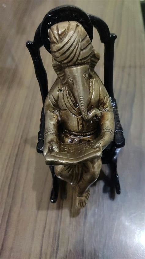 Ganesha On Rocking Chair | Rocking Chair Ganesha Online - eCraftIndia ...