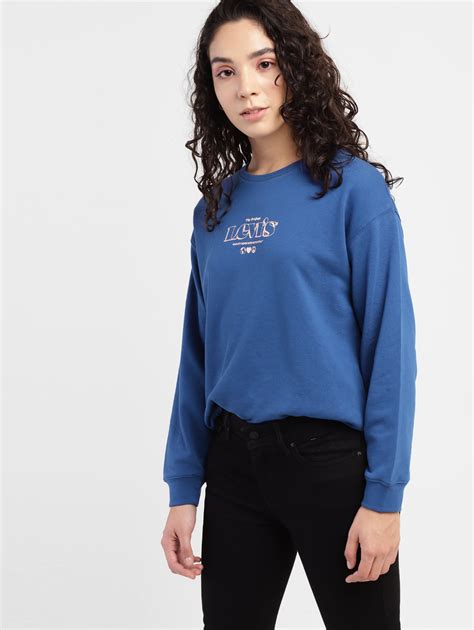 Women's Brand Logo Round Neck Sweatshirt – Levis India Store