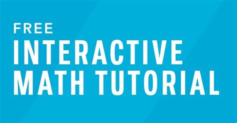 Image result for +Free Mathematic Tutorial