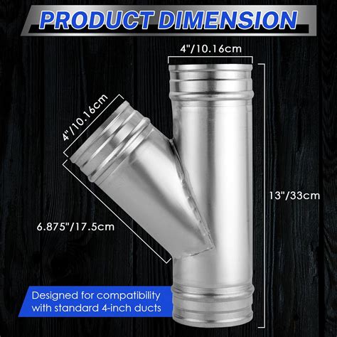 NATGAI 4 Inch 3 Way Duct Splitter, 45°Metal Hose India | Ubuy