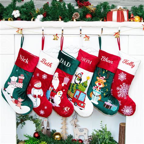 Christmas Stockings Personalized Holiday Stockings Custom Stocking With ...