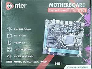 Amazon.in: Buy Enter H61 Motherboard With Nvme M.2 Slot, DDR3 , ATX ...