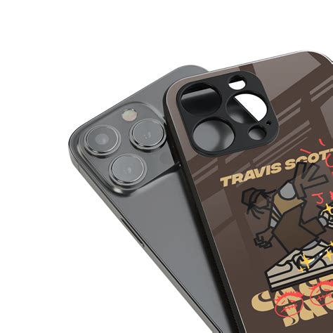Cactus Jack Travis Scott Brown Phone Cover for Iphone 15 | Glass Case ...