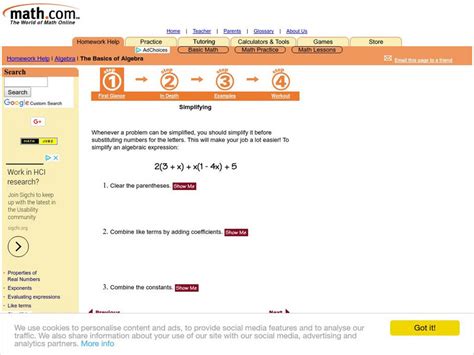 Image result for Simplifying Math
