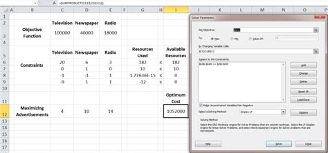 Image result for Simplex Method Using Excel