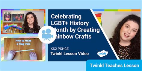 KS2 (Ages 7-11) LGBTQ+: Rainbow Crafts (teacher made)