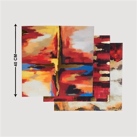 Buy Brezza Abstract Picture Frame - Set of 3 - 40 x 40 cm from Home ...