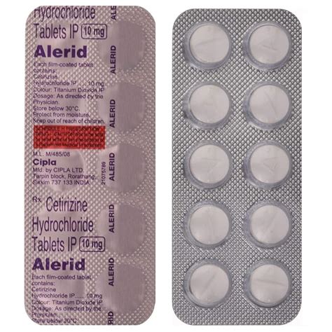 Alerid- Strip of 10 Tablets : Amazon.in: Health & Personal Care