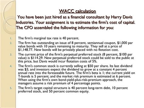 Image result for Example of WACC Calculation