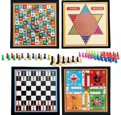 HK Sport & Toys 2 in 1 Wooden 12*12" Ludo & Snake Ladder | Checker ...