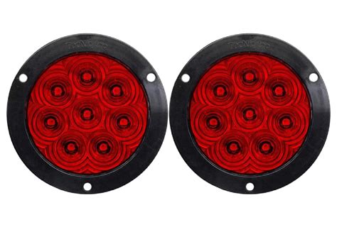Led Tail Light Kit 4 Round Hi Visibility Stop Turn | Desertcart INDIA