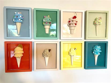 Resin Ice Cream Wall Art with Farrow and Ball Interior Paint in 2025 ...