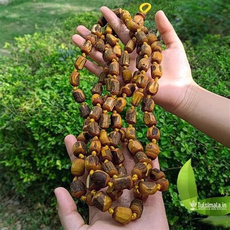 108 Big Beads Tulsi Japa Mala Handmade Design - Tulsi Mala