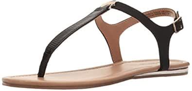 Call It Spring Women's Blinder Gladiator Sandal, Black Synthetic, 5 B ...