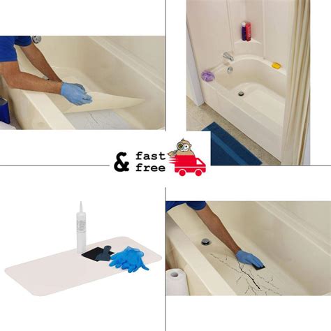 L SHOWER FLOOR REPAIR INLAY KIT 16 in W x 40 in Inlay Tub Base Fix ...