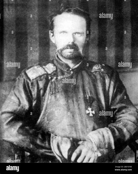 Baron roman von ungern sternberg in Black and White Stock Photos ...