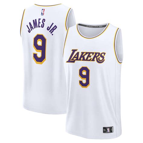 Men's Fanatics Bronny James White Los Angeles Lakers Fast Break Replica ...
