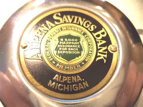 CHROME DIME COIN BANK W/KEY CHICAGO THRIFT "SAVE YOUR DIMES" Pat. Jan ...