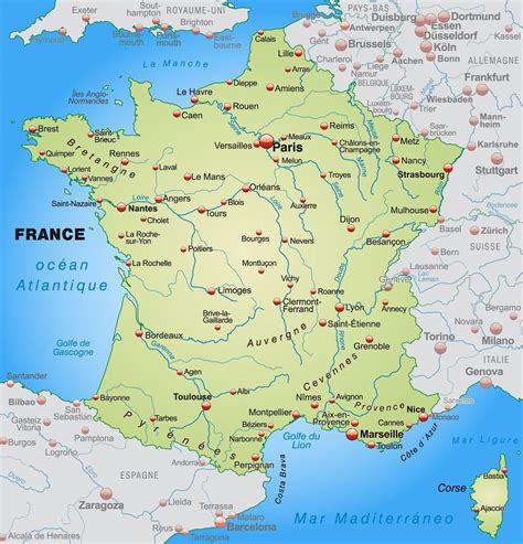 france map» Info ≡ Voyage - Carte - Plan - size of france