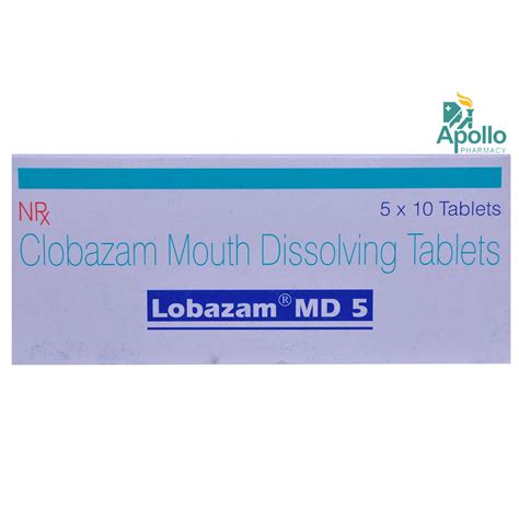 Lobazam MD 5 Tablet 10's Price, Uses, Side Effects, Composition ...