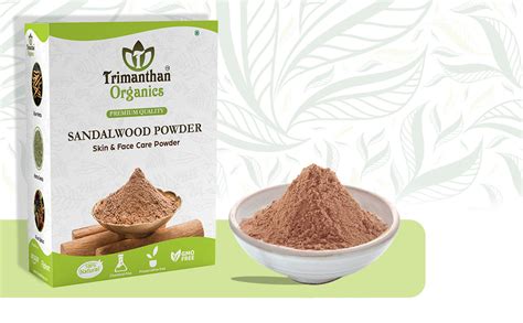 Trimanthan Organics Sandalwood Powder For Face Pack and Skin Care (250 ...