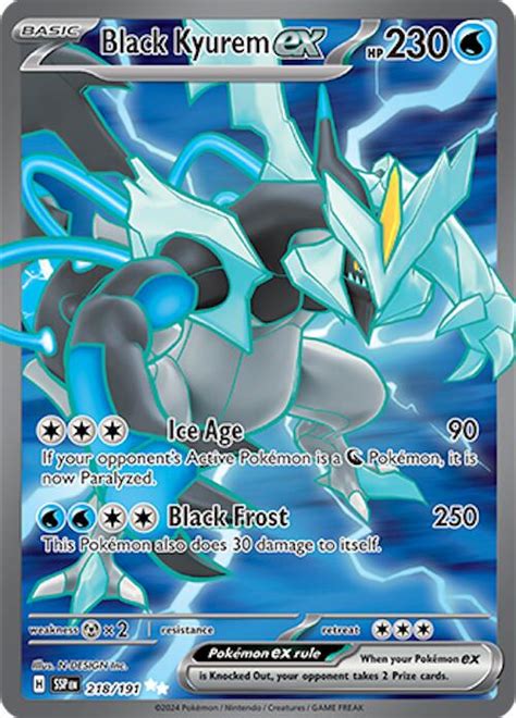 BLACK KYUREM EX (SSP 218) SURGING SPARKS - SINGLES