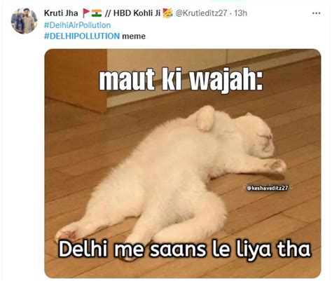 Delhi Pollution sparks meme fest on social media as AQI goes from bad ...