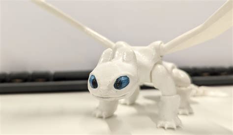3D-Druck von Flexi Toothless und Light Fury Dragons Bundle! (Inklusive ...