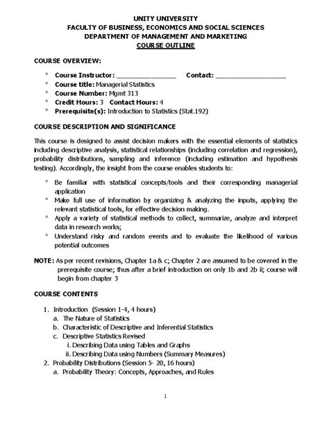 Image result for Managerial Statistics Course