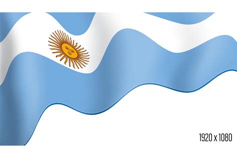 Argentina Country Flag Realistic Indepen Graphic by RNko · Creative Fabrica