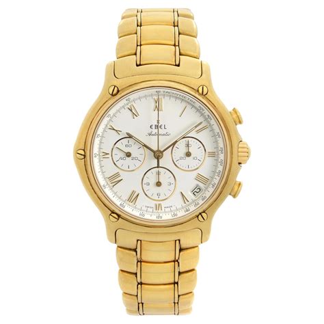 Ebel 1911 Men's Chronograph Watch in 18 Karat Gold, circa 1990s For ...
