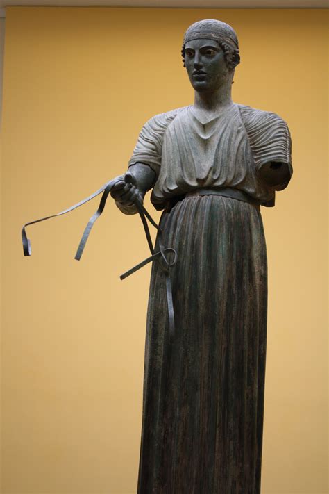 Bronze Charioteer of Delphi - World History Encyclopedia