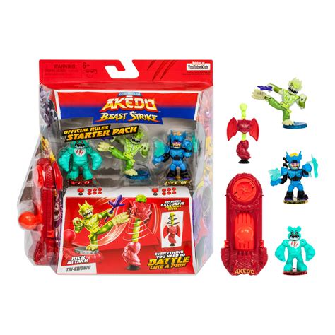 Amazon.com: Legends of Akedo Beast Strike Starter Pack | 3 Akedo ...