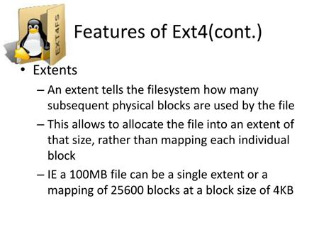 Image result for Ext4 Features