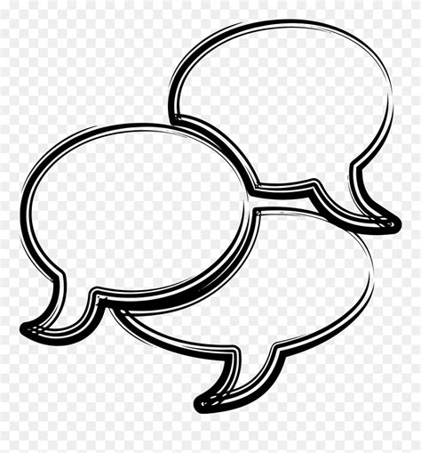 Download Conversation - 2 Speech Bubbles Clip Art - Png Download ...