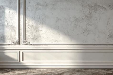 Modern Wall Design with White Trims and Painting