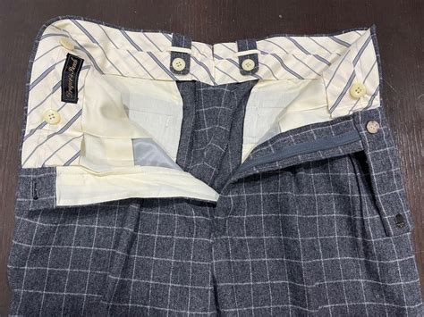 Draper's Bench(ドレイパーズベンチ) 30's Style Gray Flannel Window Pain Trousers ...