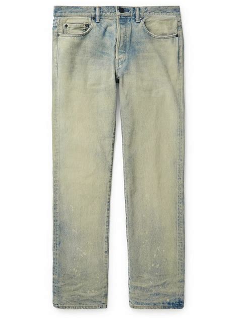 John Elliott - The Daze Slim-Fit Bleached Denim Jeans - Blue John Elliott