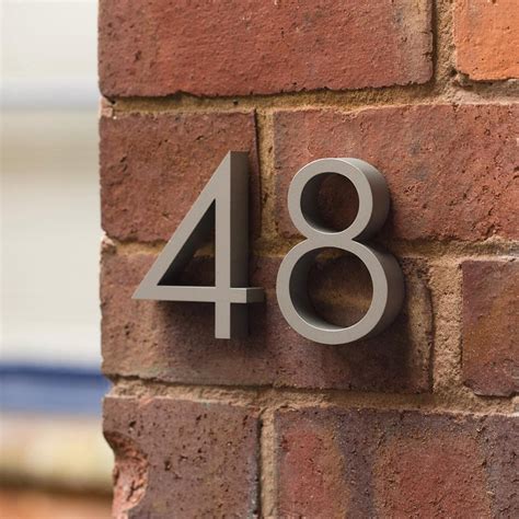 Door numbers mid century door number modern house number – Artofit