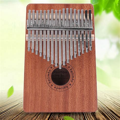 Buy EOTVIA 17-Tone Kalimba Portable Sapele Thumb Piano with Hammer ...