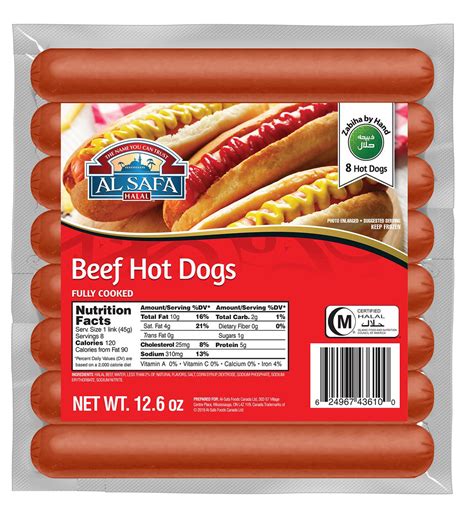 Halal Beef Hot Dogs- Al safa