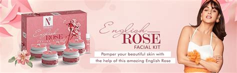 NutriGlow Natural’s English Rose Facial Kit with Natural Rose Extracts ...