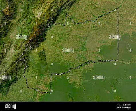 Meta, department of Colombia. Low resolution satellite map Stock Photo - Alamy