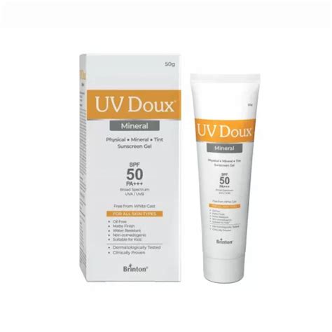 Buy Brinton Uv Doux Mineral Sunscreen Gel 50gm Online at Best Price in ...
