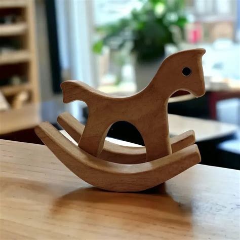 Neem Wood Mini Swing Horse for Toddlers (9 Months - 2 Years) – Snooplay